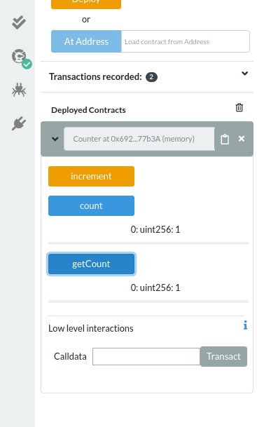 Nuevo estado actualizado del contrato inteligente